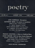 August 1952 Poetry Magazine cover