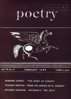 February 1949 Poetry Magazine cover