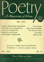 May 1944 Poetry Magazine cover