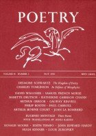 May 1958 Poetry Magazine cover