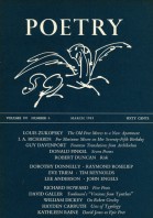 March 1963 Poetry Magazine cover
