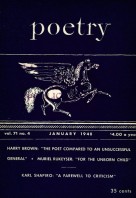 January 1948 Poetry Magazine cover