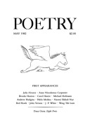 May 1982 Poetry Magazine cover
