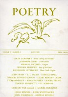 June 1958 Poetry Magazine cover