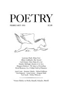 February 1981 Poetry Magazine cover