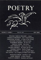 March 1960 Poetry Magazine cover