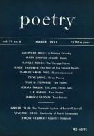 March 1952 Poetry Magazine cover