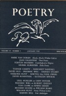 January 1968 Poetry Magazine cover
