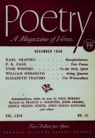 December 1946 Poetry Magazine cover