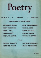 June 1955 Poetry Magazine cover