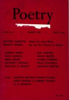 March 1955 Poetry Magazine cover
