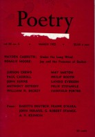March 1955 Poetry Magazine cover
