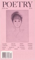 July 1992 Poetry Magazine cover