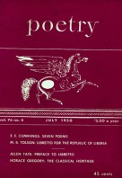 July 1950 Poetry Magazine cover