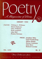 January 1944 Poetry Magazine cover