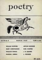 March 1950 Poetry Magazine cover
