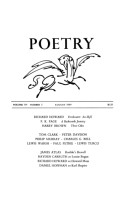 August 1969 Poetry Magazine cover