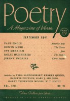 September 1941 Poetry Magazine cover