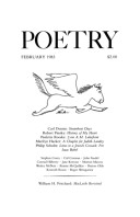 February 1983 Poetry Magazine cover