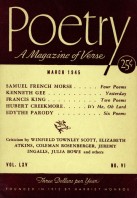 March 1945 Poetry Magazine cover