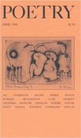 April 1990 Poetry Magazine cover