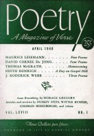 April 1946 Poetry Magazine cover