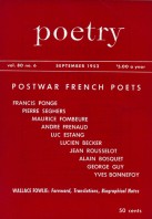 September 1952 Poetry Magazine cover