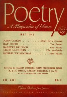 May 1945 Poetry Magazine cover