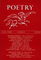 November 1957 Poetry Magazine cover