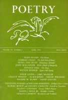 April 1962 Poetry Magazine cover