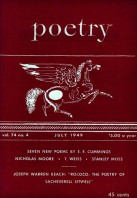 July 1949 Poetry Magazine cover