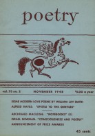 November 1948 Poetry Magazine cover