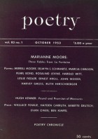 October 1953 Poetry Magazine cover