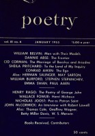 January 1953 Poetry Magazine cover