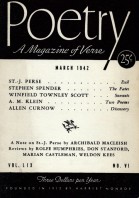 March 1942 Poetry Magazine cover