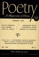 February 1945 Poetry Magazine cover
