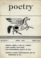 April 1951 Poetry Magazine cover