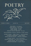 January 1964 Poetry Magazine cover