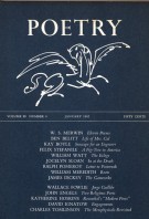 January 1962 Poetry Magazine cover