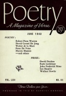 June 1943 Poetry Magazine cover