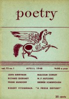 April 1948 Poetry Magazine cover
