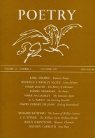 October 1967 Poetry Magazine cover