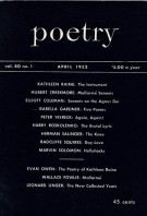 April 1952 Poetry Magazine cover