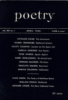 April 1952 Poetry Magazine cover