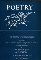 July 1962 Poetry Magazine cover