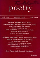 February 1953 Poetry Magazine cover