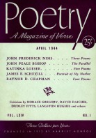 April 1944 Poetry Magazine cover