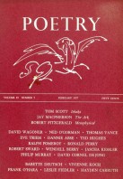 February 1957 Poetry Magazine cover