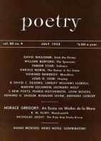July 1952 Poetry Magazine cover