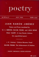 July 1953 Poetry Magazine cover